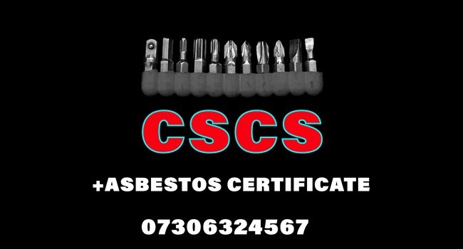 CSCS + Asbestos Certificate